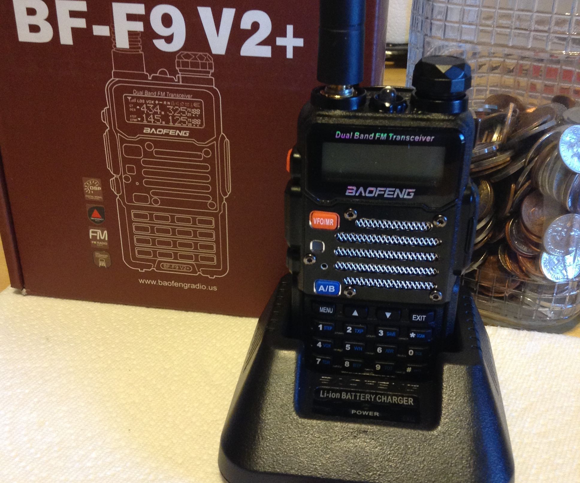 Baofeng FB-F9 V2+ Ham Radio Charging Stand Modification