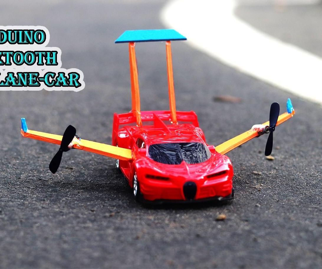 ARDUINO BLUETOOTH CONTROLLED AEROPLANE ROBOT CAR