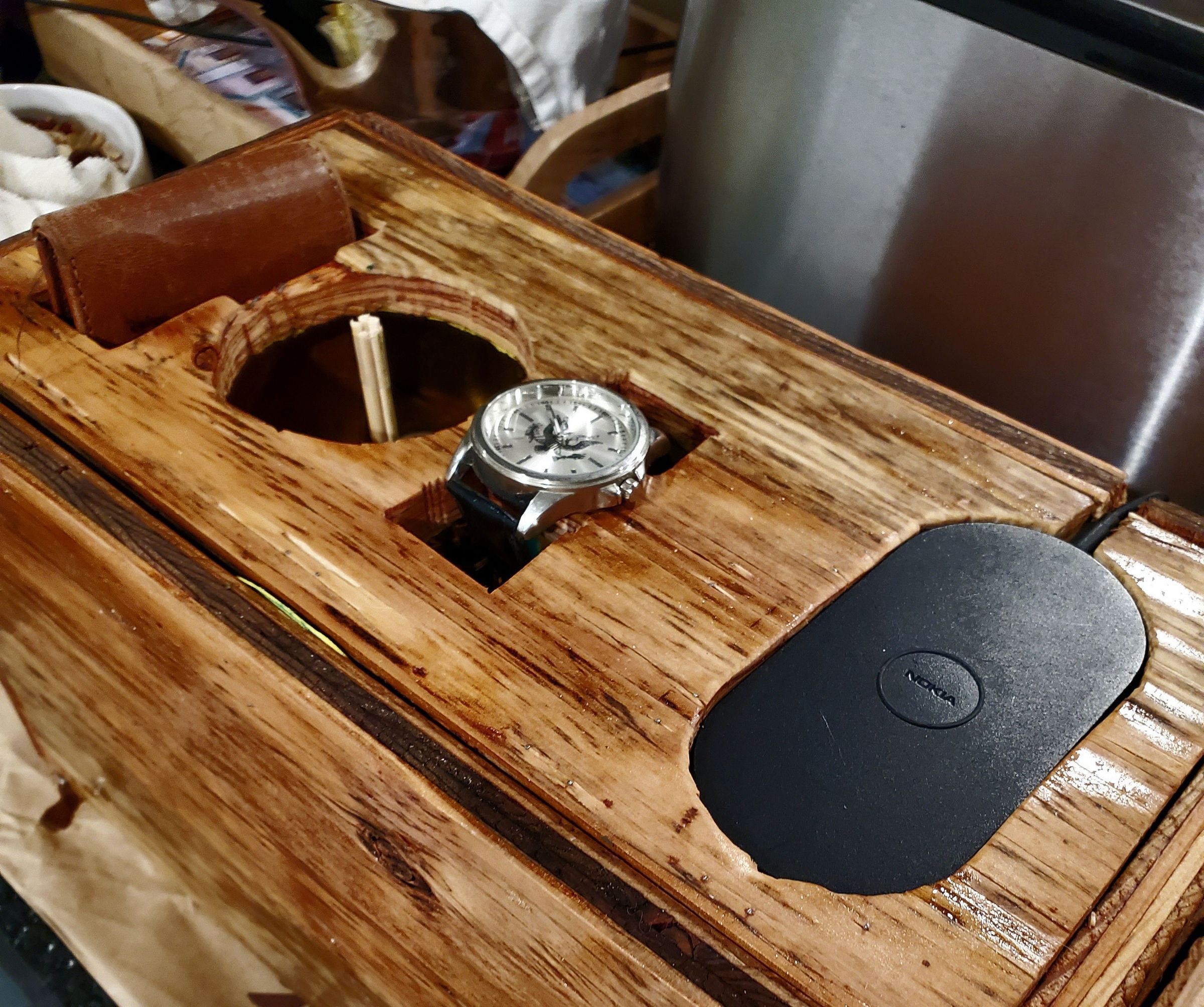 Solid Wood Night Time Organizer