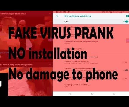 Android Phone Fake Virus Prank No Installation Needed. 