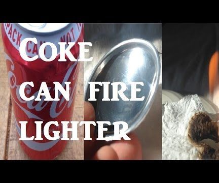 Parabolic Mirror Drinks Can Fire Starter