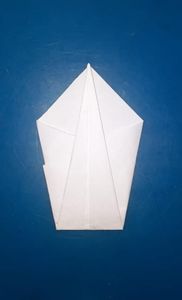 Fold the The Base of the Paper to the Uppermost Tip of the Paper.