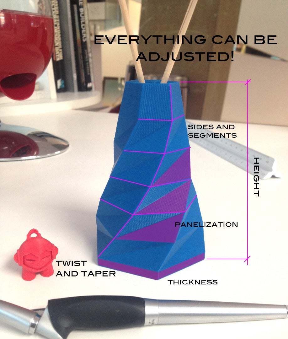 Customizable Low-Poly Vase (With Grasshopper Walk-through!)