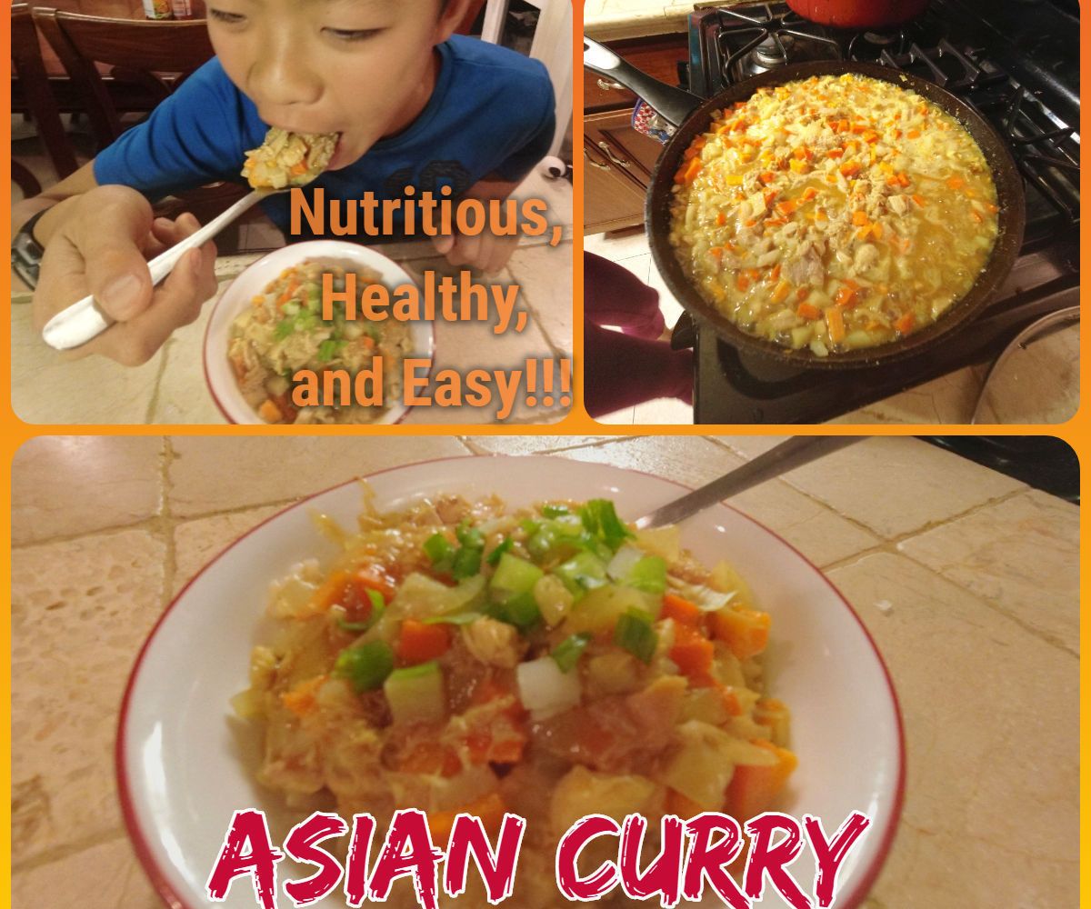 Delicious Asian Curry With Rice (Food Prep for the Entire Week)