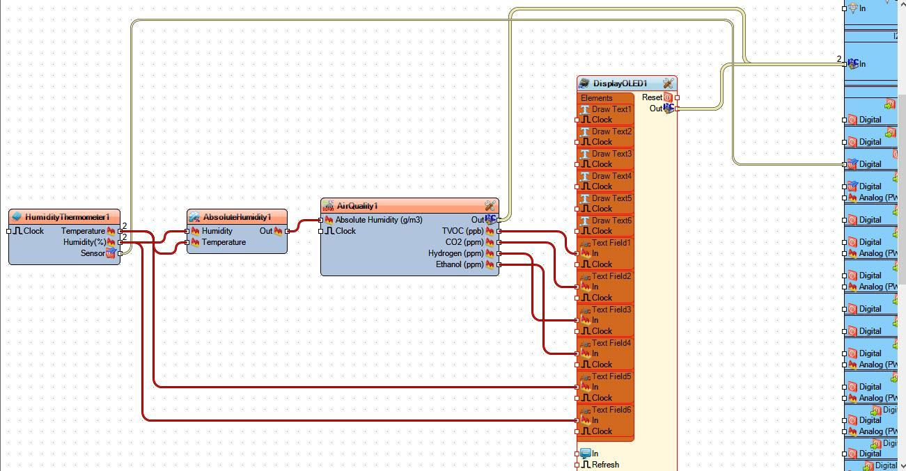 In Visuino Connect Components