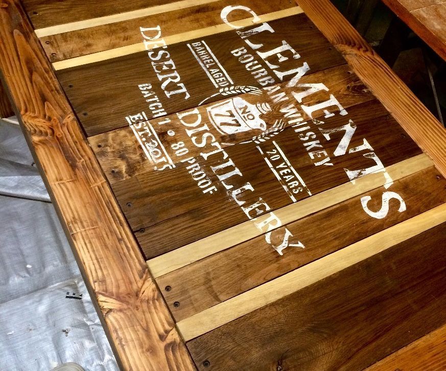 Whiskey Pallet Table