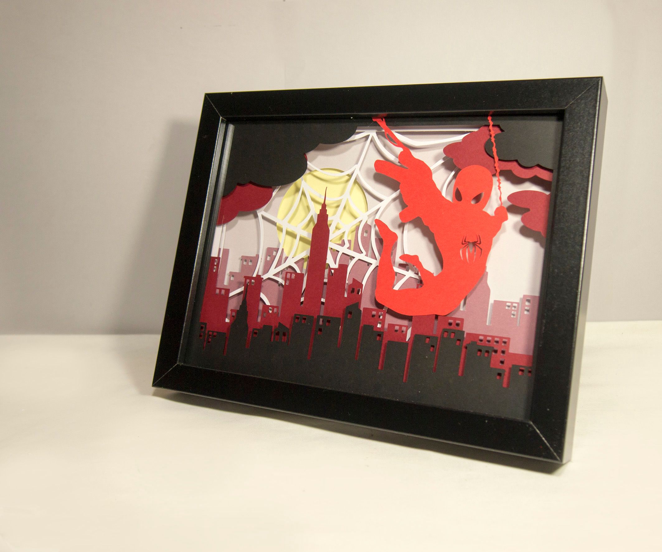 Spiderman Papercut Frame