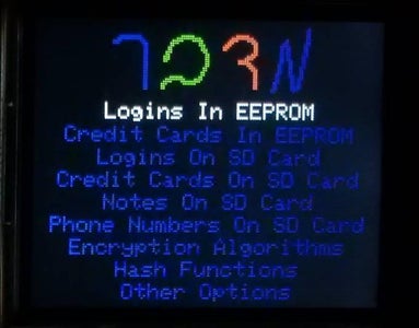 Add Login to EEPROM