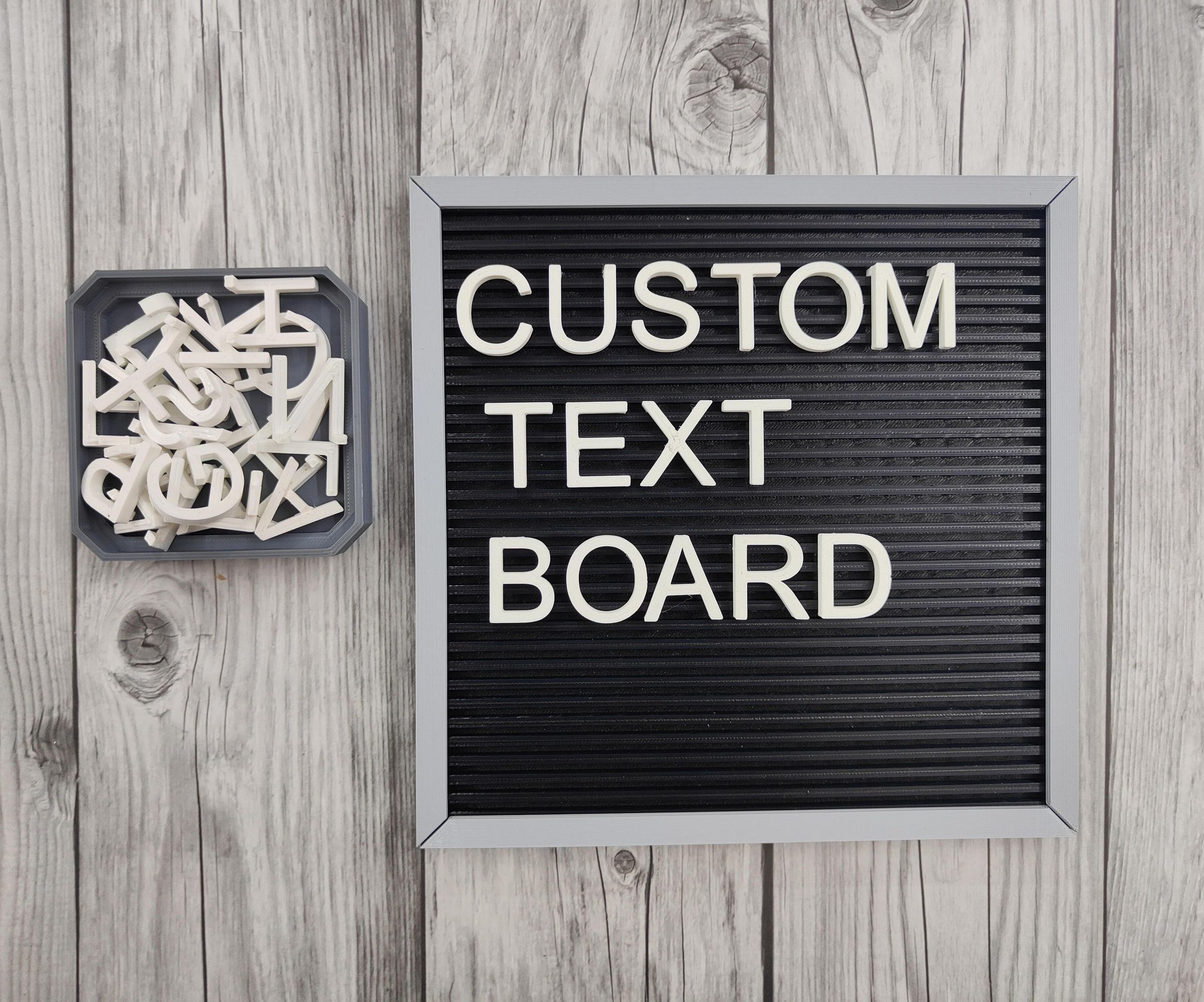 Customizable 3D Printed Text Board and Name Plate: Design, Print, and Personalize!