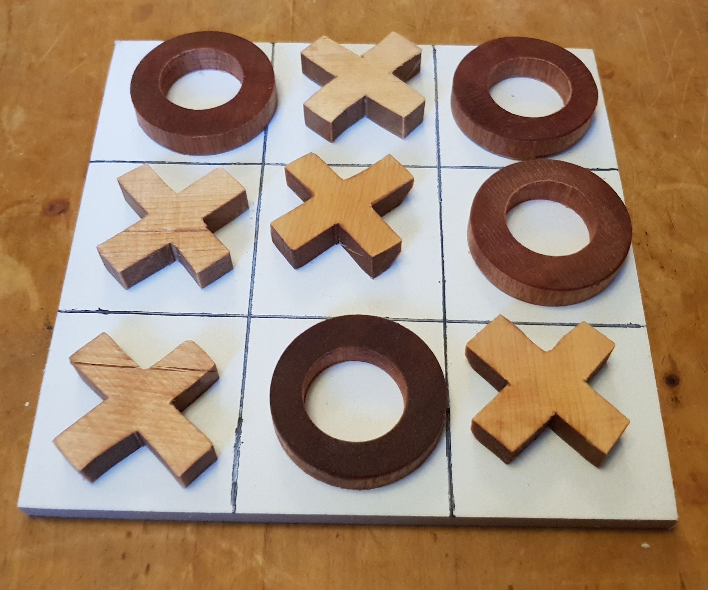 Making a Wooden Tic-Tac-Toe Game