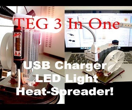 DIY Portable Generator 3-In-One (Electricity From Heat)