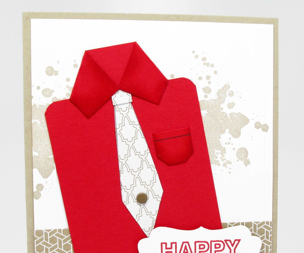 How to Make a Paper Shirt for a Father's Day Card