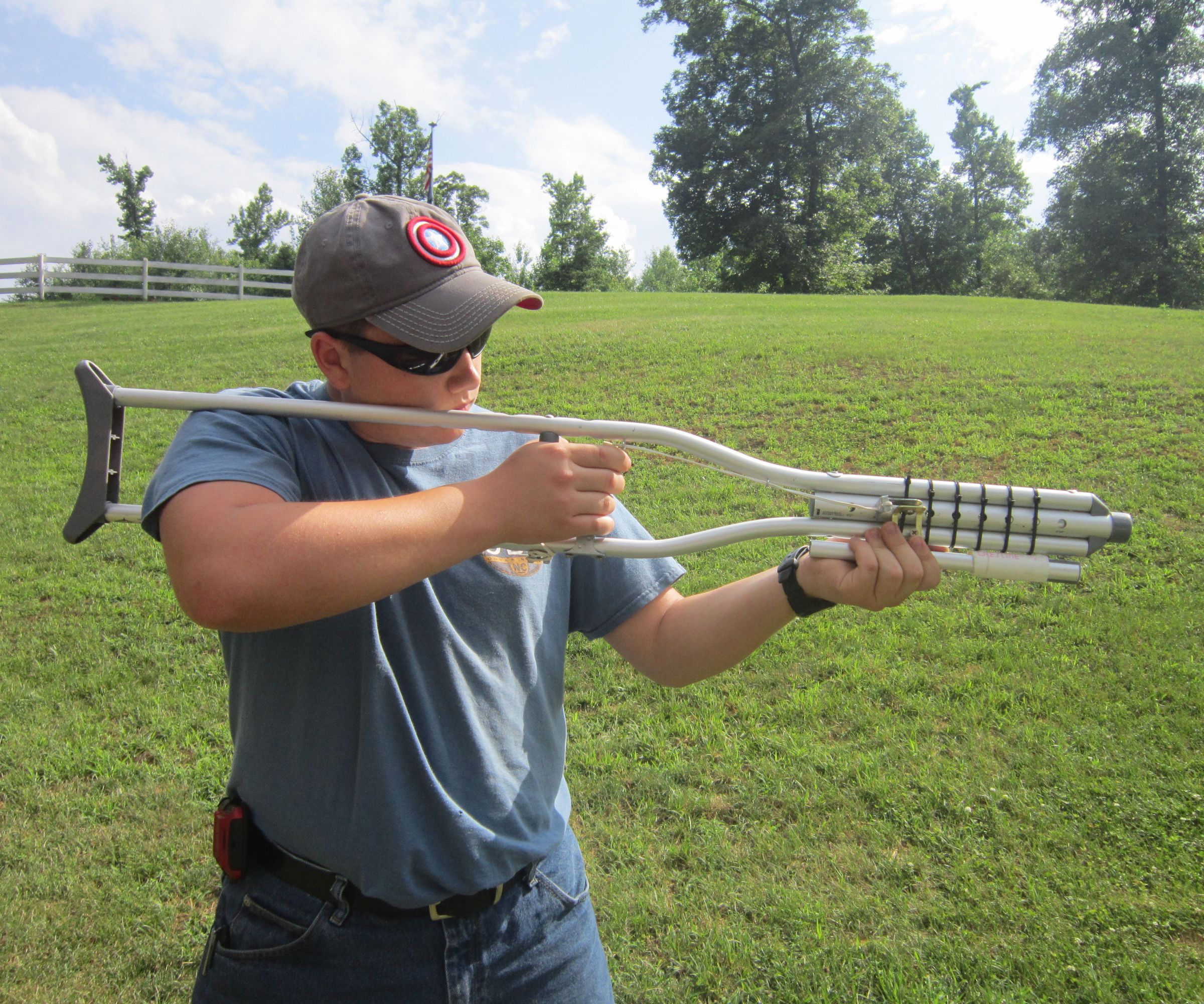 Spring-Powered Crutch Rifle