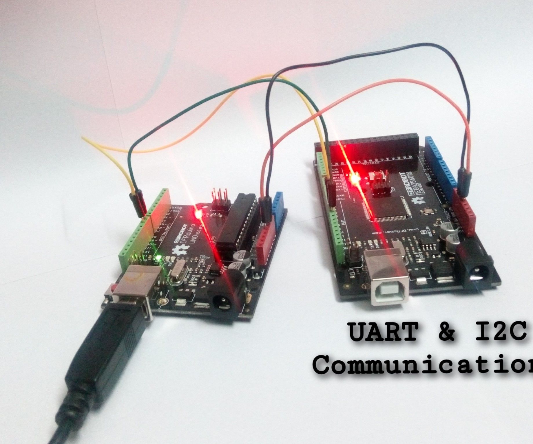 UART and I2C Communications Between UNO and MEGA2560