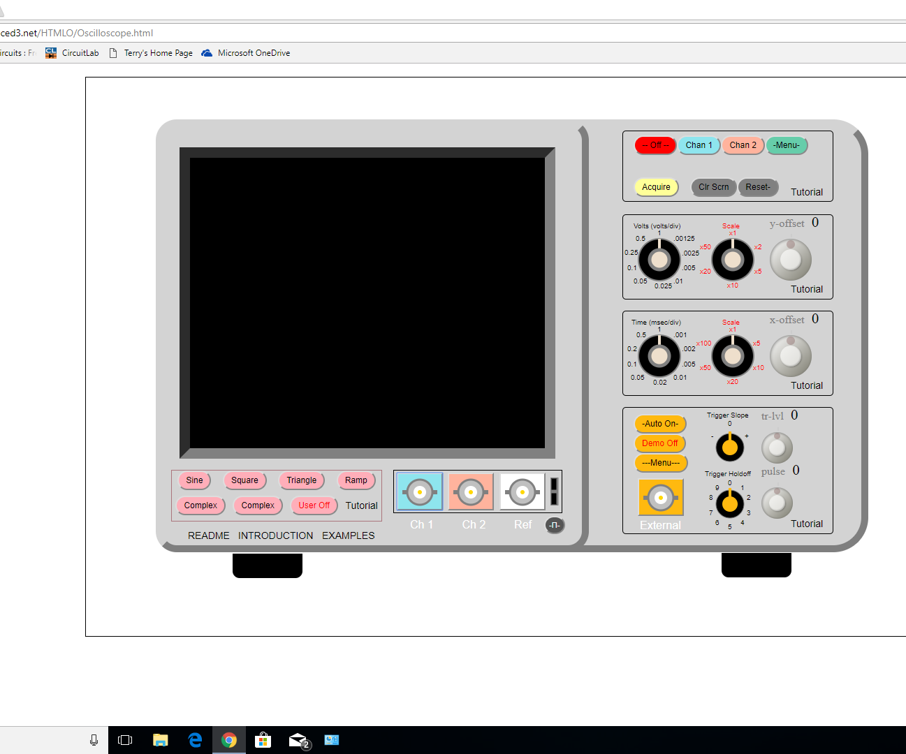 HTML Oscilloscope