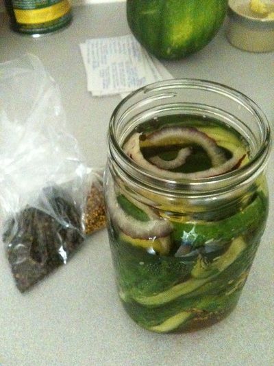 Cold Cucumber Pickles