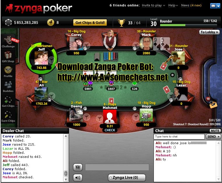Zynga Poker Bot