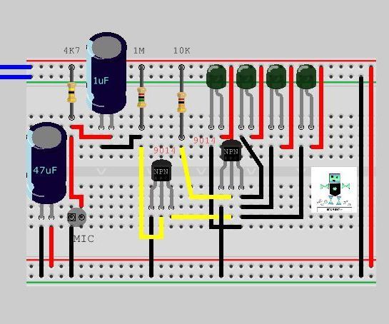 Bits4Bots - Sound to Light Control Circuit