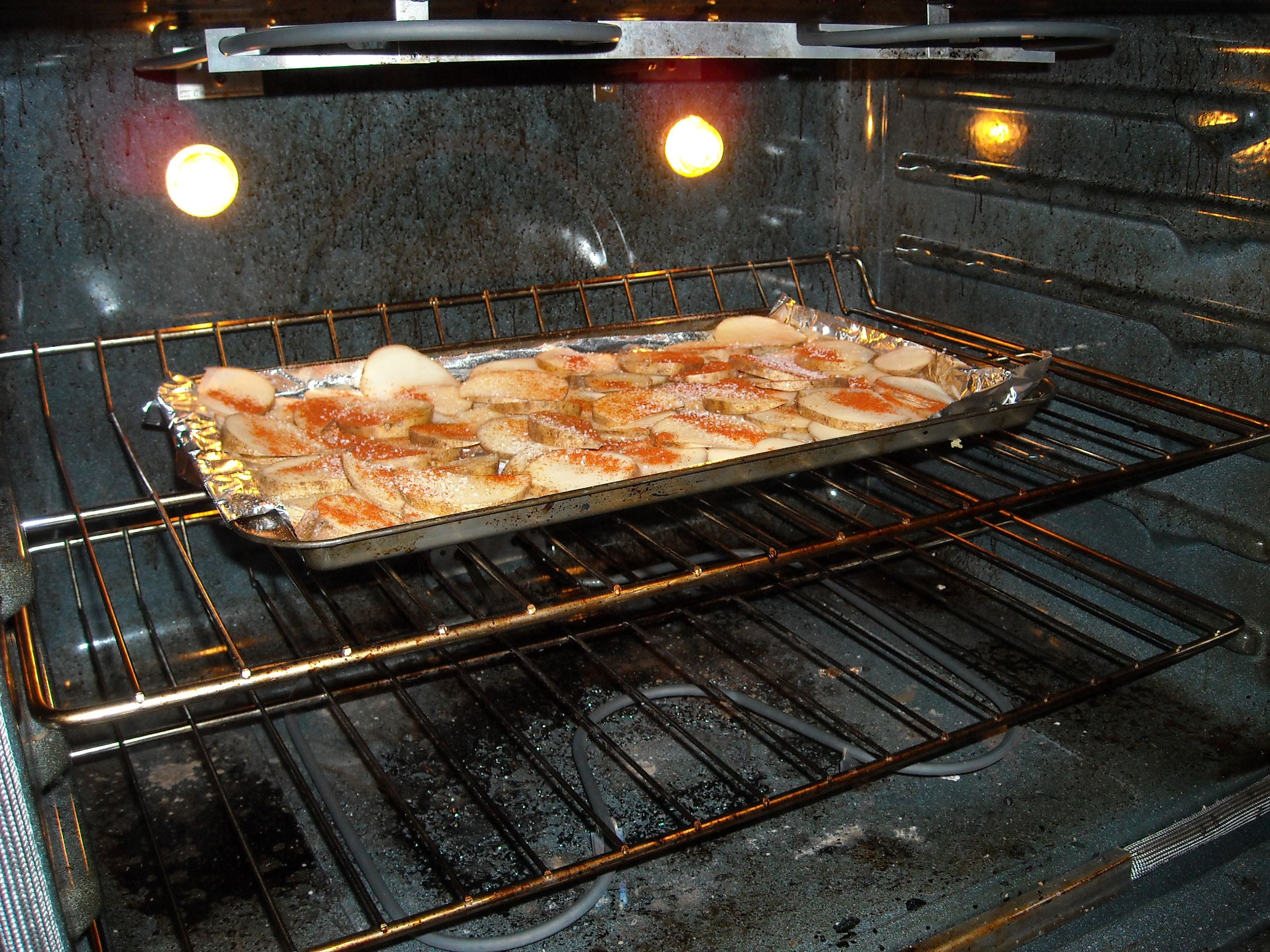 --Easy Potato Chips-- (Spicy!)