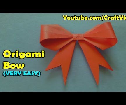How to Make an Origami Bow/Ribbon