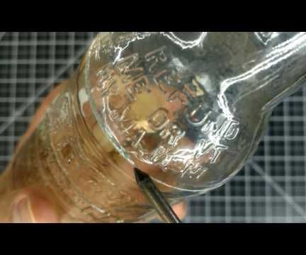Cut Glass Bottles Using a Soldering Iron