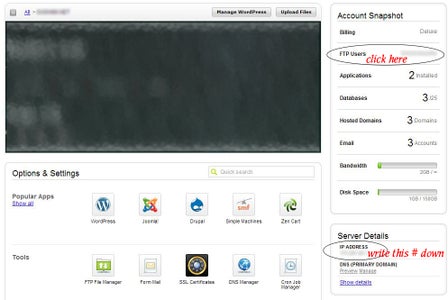 Setup FTP User