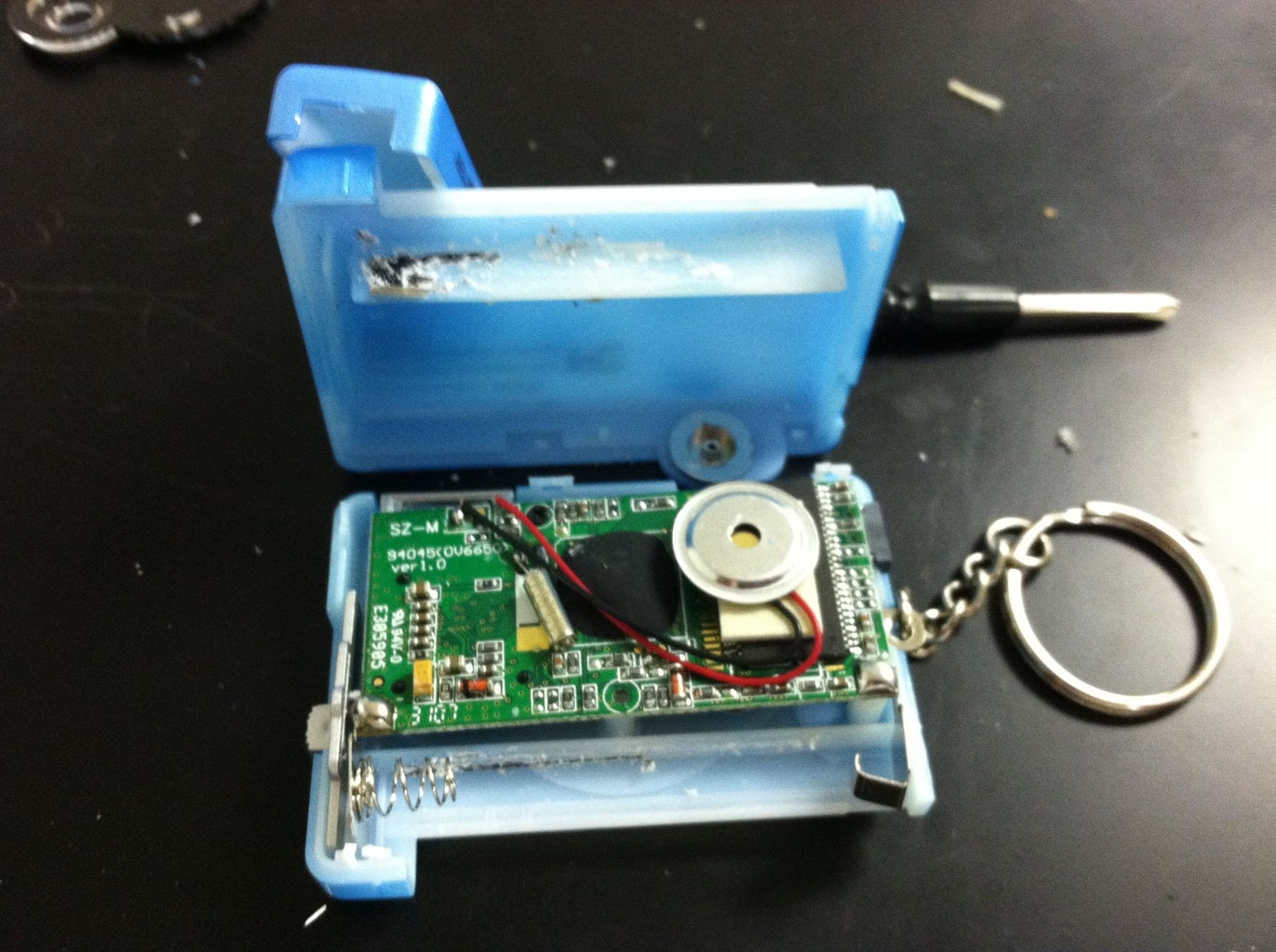 Taking Apart the Keychain Digital Camera