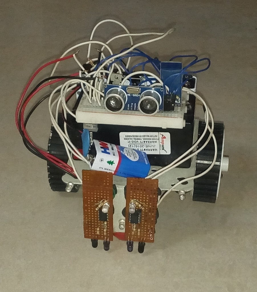 Mobile Controlled Line Follower Robot With Obstacle Avoidance : 6 Steps ...