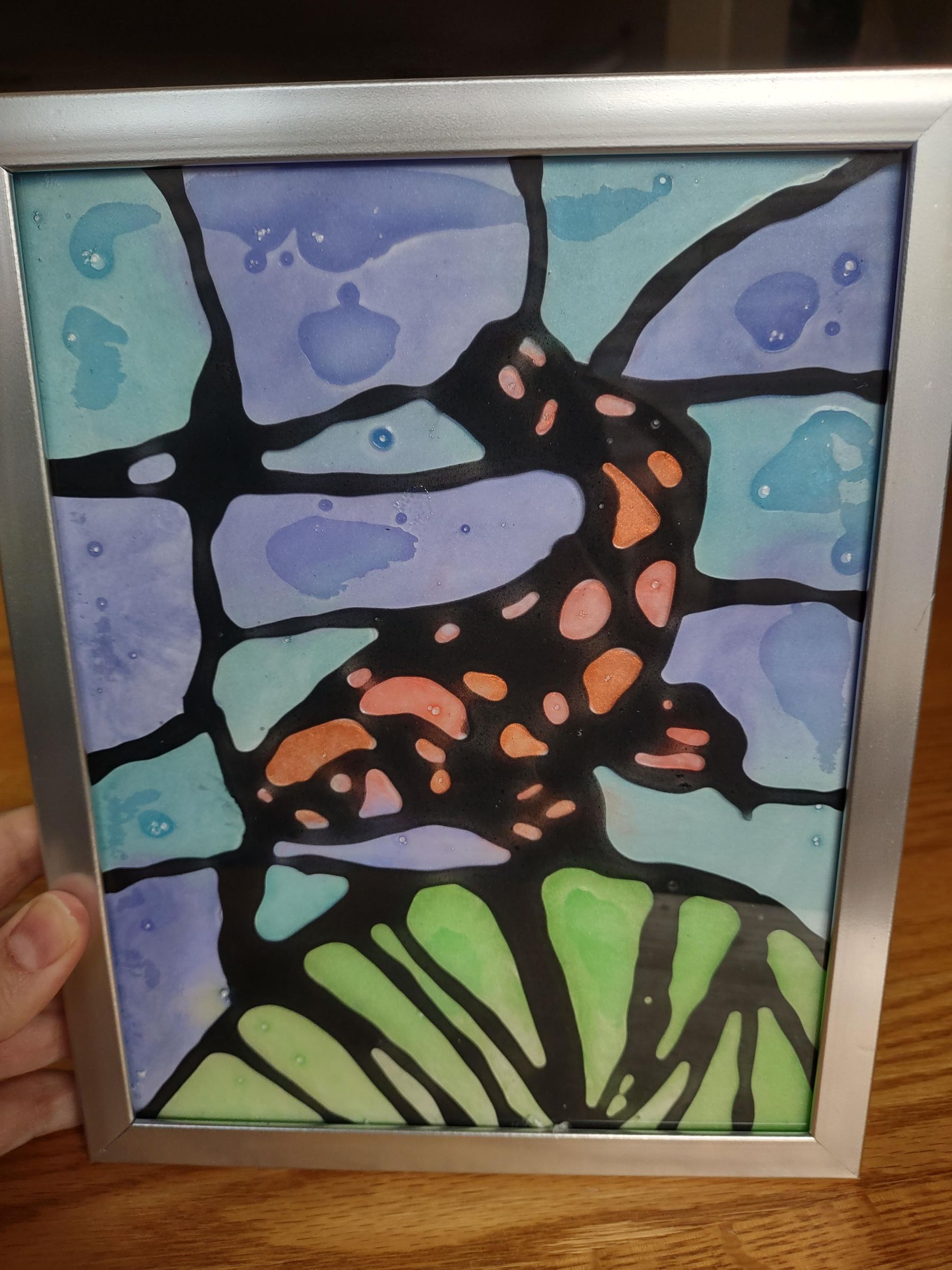 Easy Faux Stained Glass With Paint and Glue! 4 Steps (with Pictures