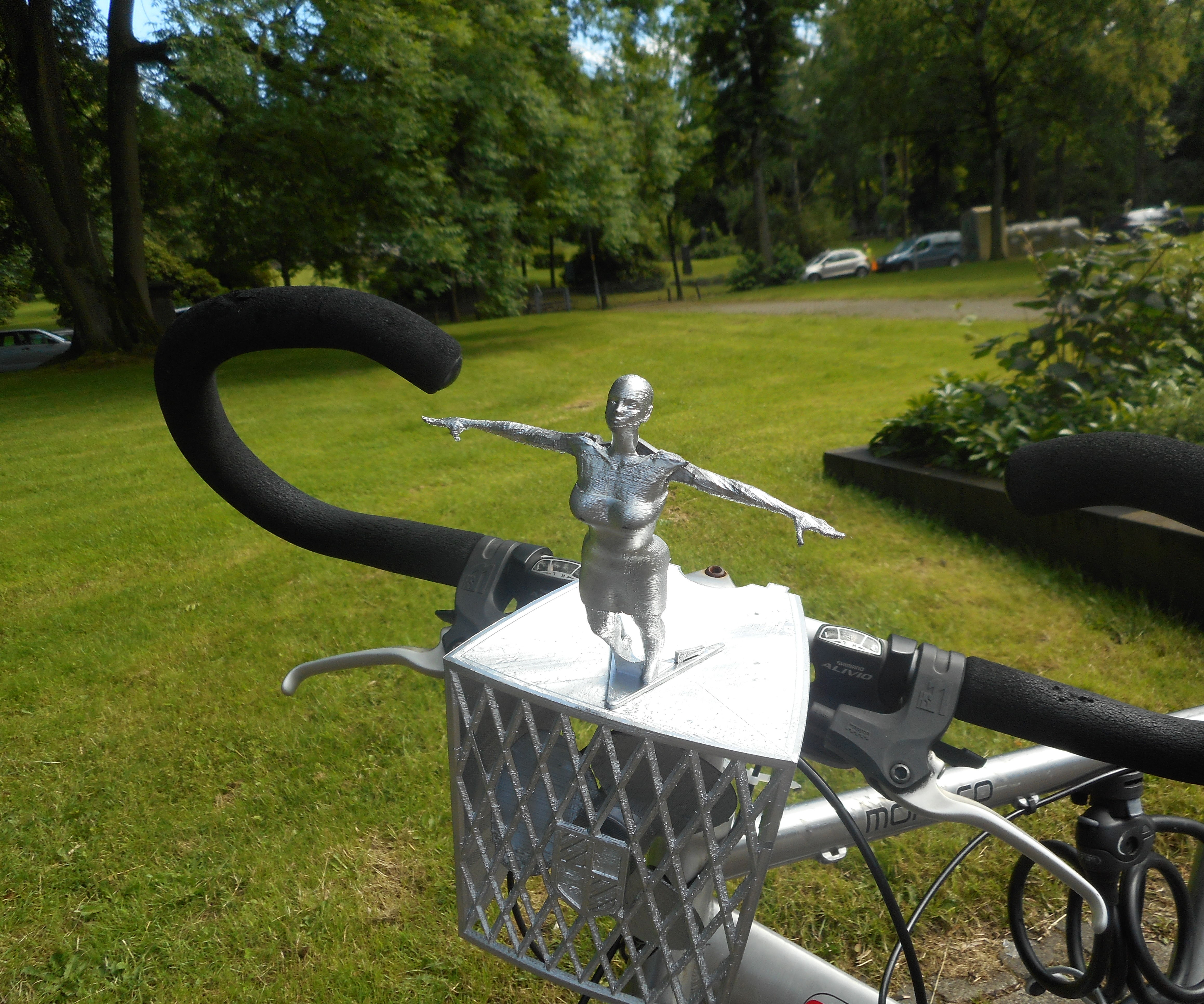 Flapping Bicycle Mascot, Fully 3d Printed