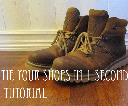 How to Tie Your Shoes in Less Then 1 Sec