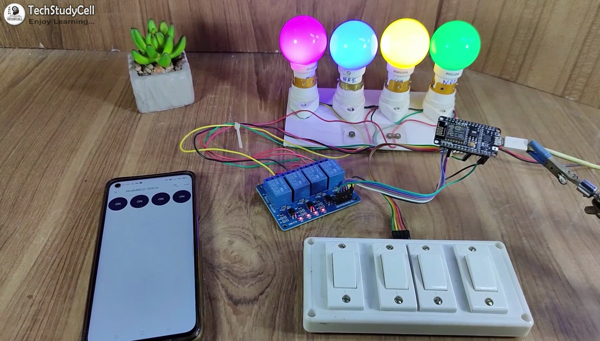 ESP8266 Home Automation Project Using NodeMCU and New Blynk App | IoT ...