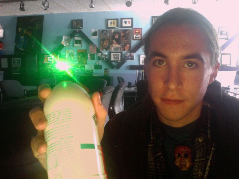 Light Graffiti Cans from Shampoo Bottles