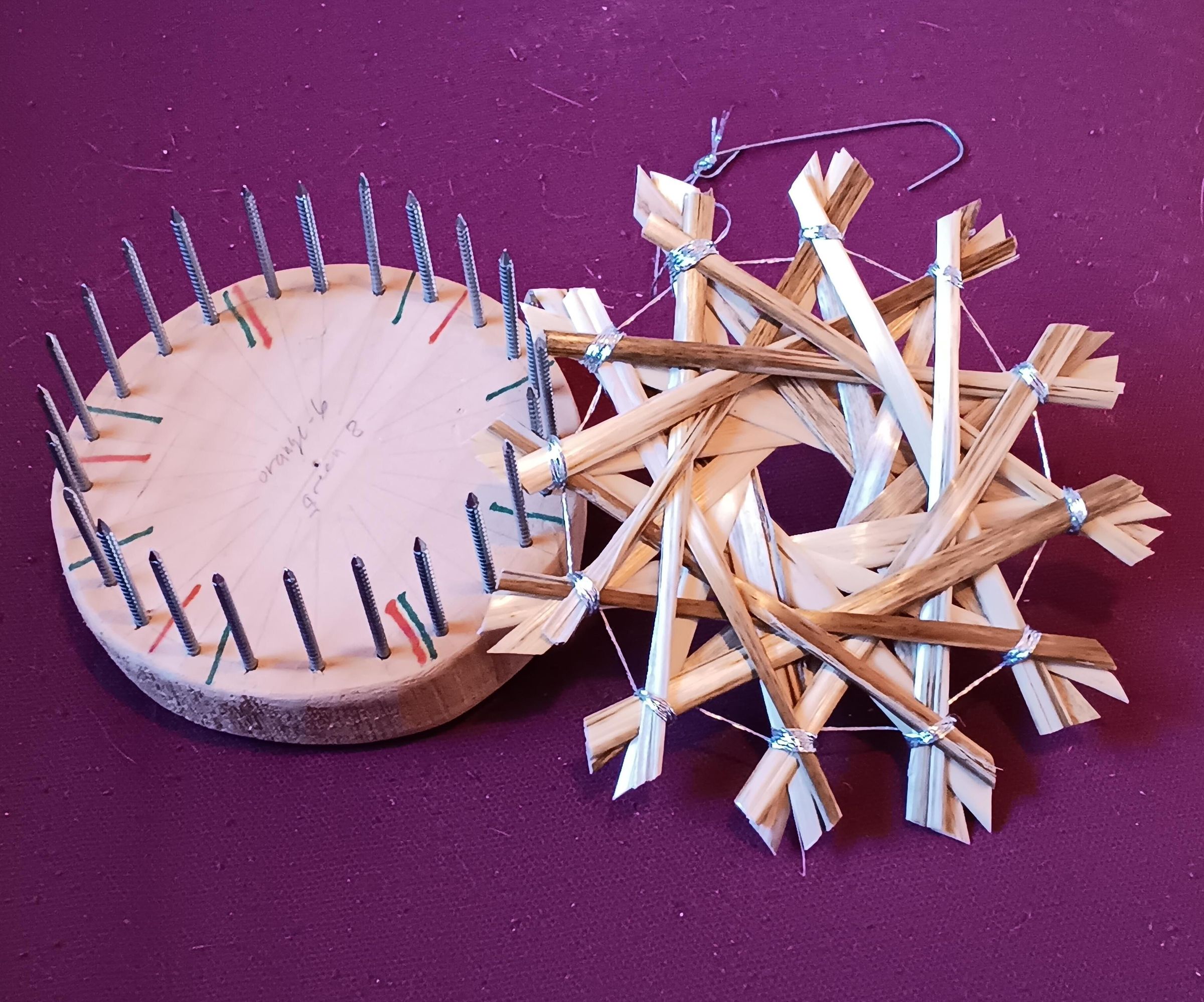 How to Make a Jig for Making Straw Star Ornaments (Strohsterne)