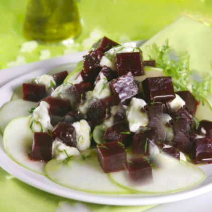 Beetroot Salad With Apples and Chios Mastiha