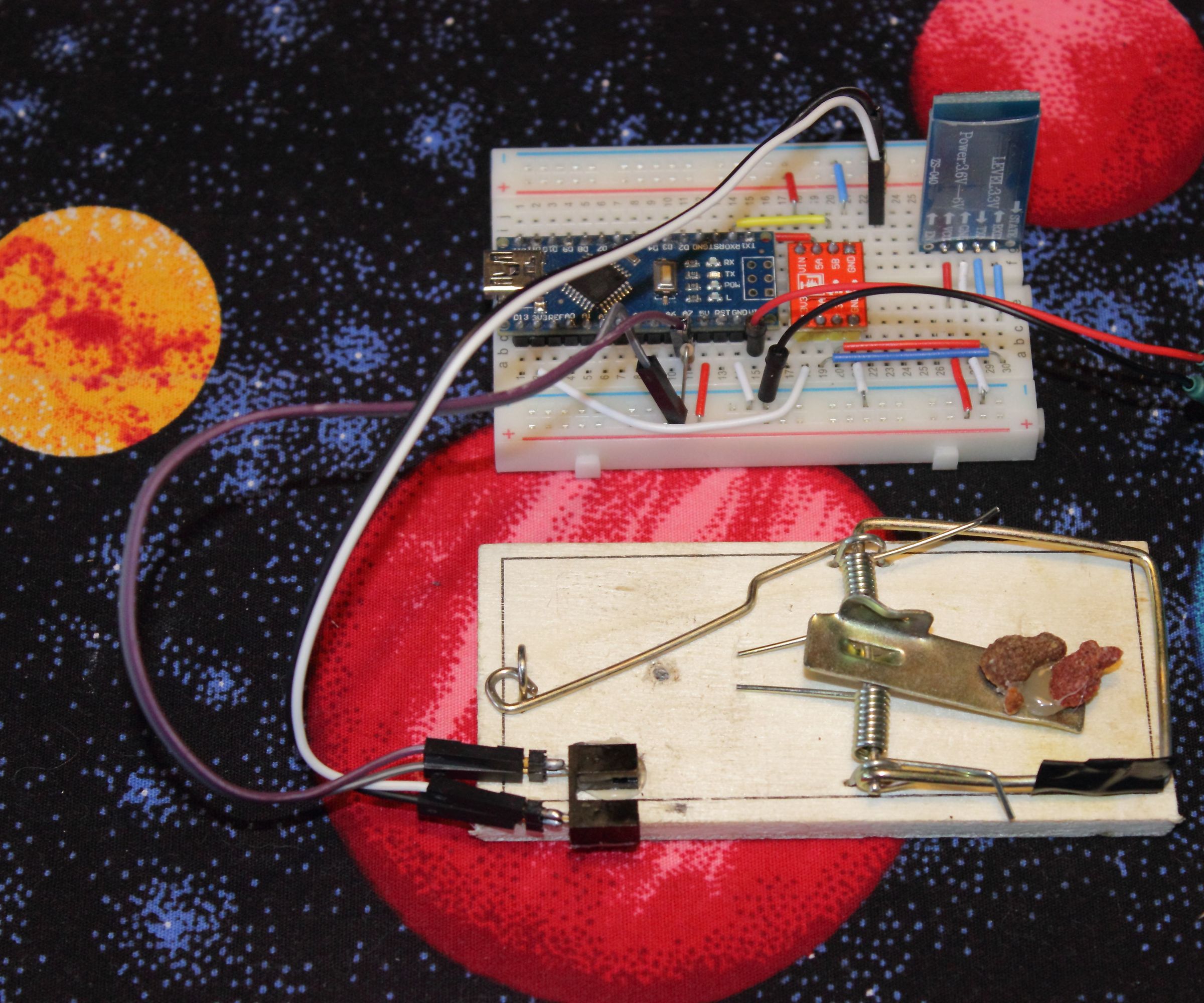 ARDUINO BLUETOOTH MOUSE TRAP MONITOR