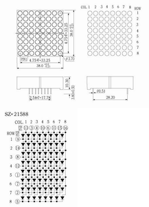Flames Effect With a 8x8 LED Matrix and ATMega328 : 3 Steps (with ...