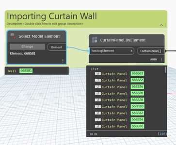 Connecting the Curtain Wall to Dynamo