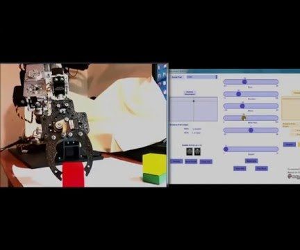 Homemade Robotic Arm Using Standard Parts Using Arduino and a Processing GUI