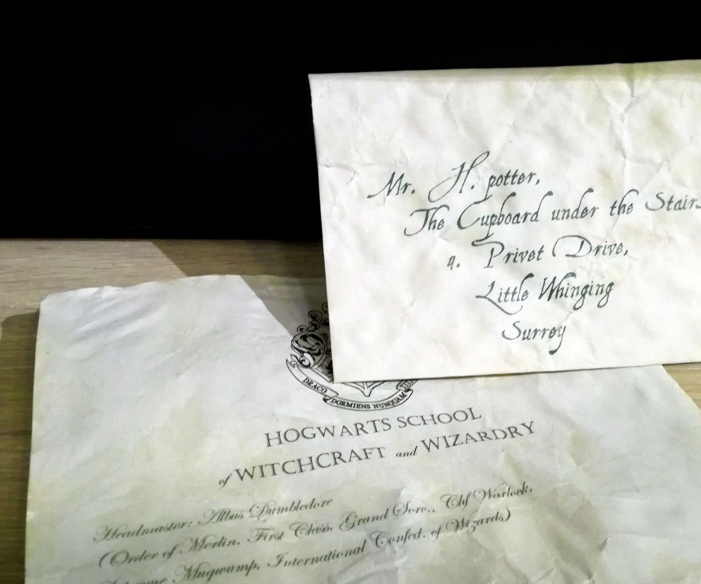 Your Own Hogwarts Acceptance Letter
