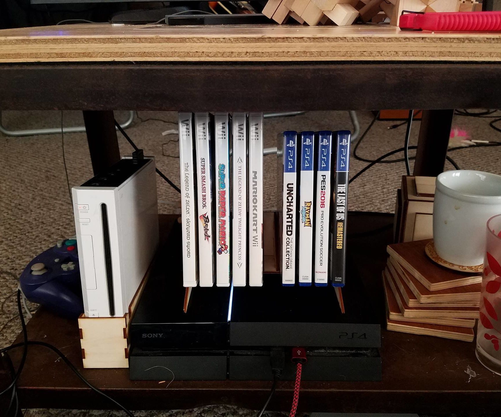 Laser Cut Video Game Holder