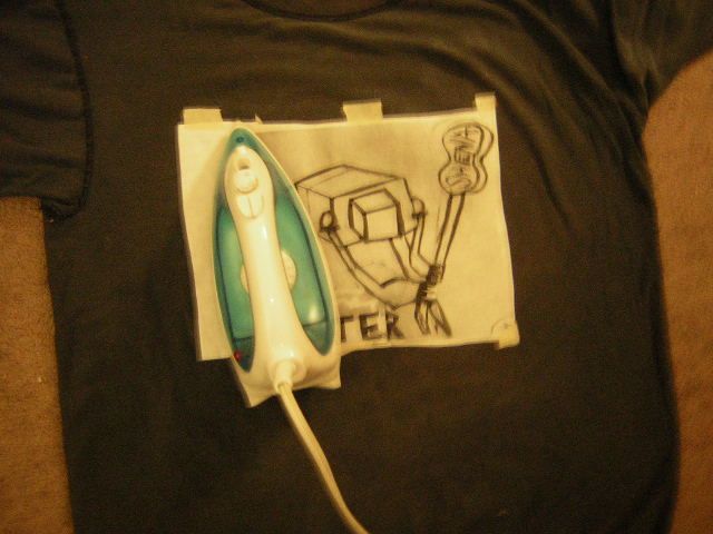 Stencil Shirts With Freezer Paper