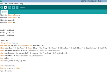 Upload the Dobot's Ino Files Into Your Mega2560