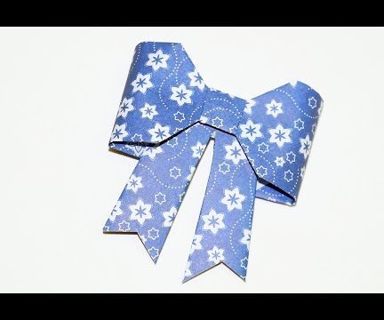 Origami - How to Fold a Paper Bow/Ribbon