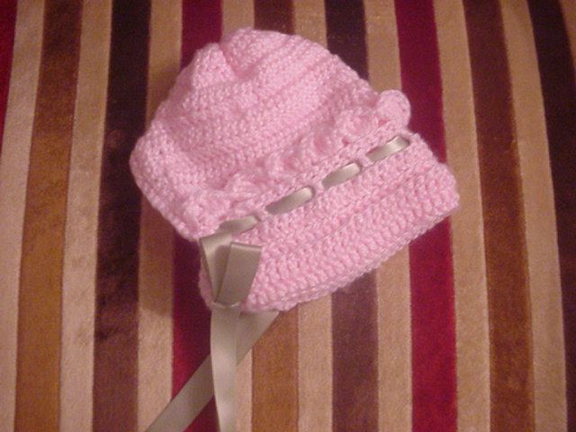 Cute Pink Bonnet, Sweater, Blanket