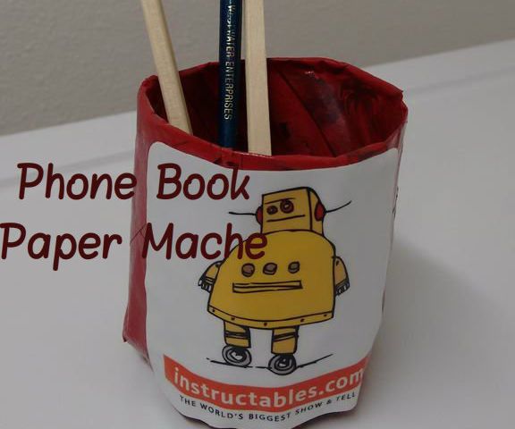 Phone Book Paper Mache