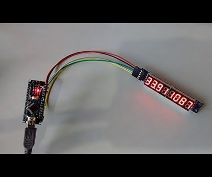 Arduino Nano: Analog 7 Segment MAX7219 Display With Visuino