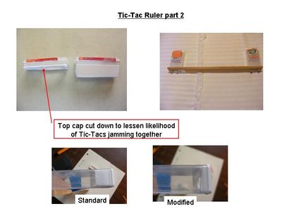 Prepare Tic-Tac Ruler