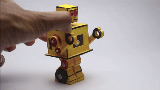 3D Printed Instructables Robot With Hidden Rechargeable Emergency Lamp