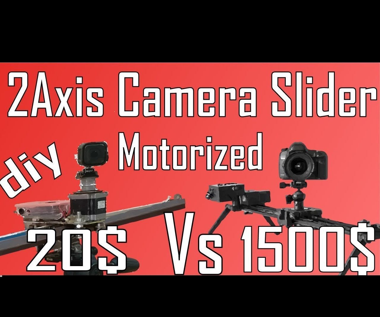 2 Axis Motorized Camera Silder for 20$
